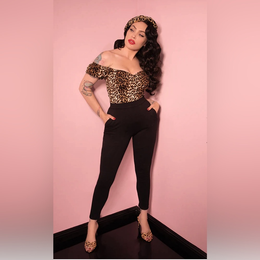 Ponte Cigarette Pants Size Small Vixen by Michelline Pitt